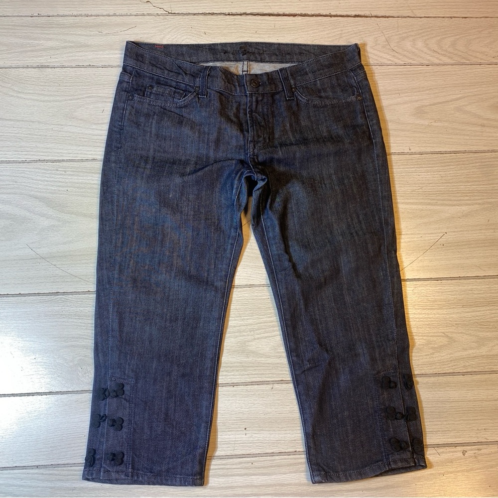 for All Mankind Roxy Low-rise dark Wash Jean Capris Size 30


#968